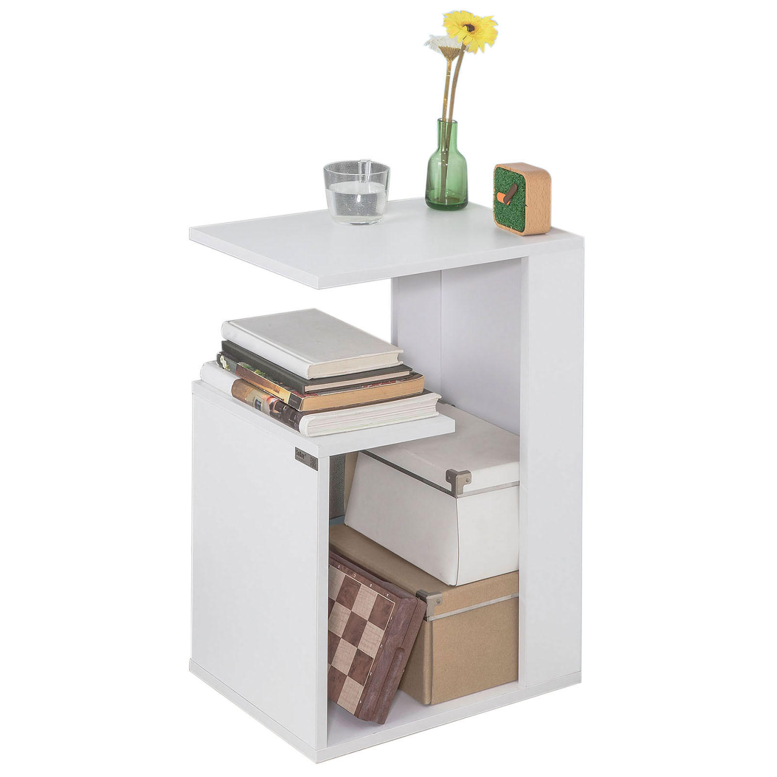 BEISTELLTISCH Weiß - Weiß, Holzwerkstoff (40/30/60cm) - SoBuy