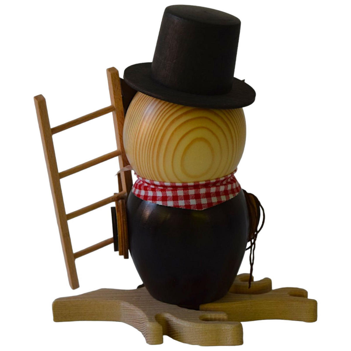 RAUCHFIGUR Eule Schornsteinfeger 15 cm - Multicolor, Holz (10/15/10cm)