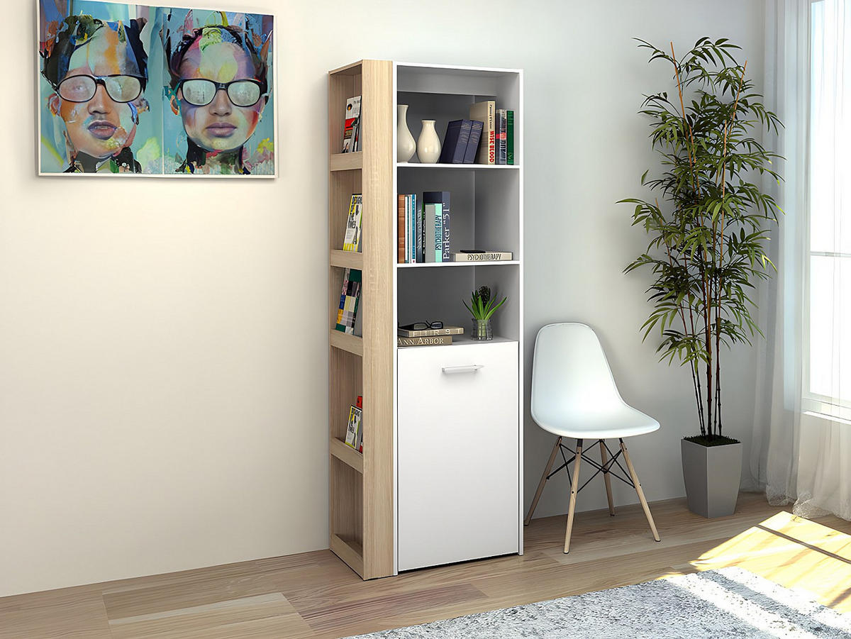 SCHREIBTISCH - 61.8 cm x 39.6 cm, 127.8 cm - Holz, Platte - Naturfarben Hell, Weiß TUPELIO - Naturfarben/Weiß, Holz (39.6/61.8/180cm) - Vente-Unique