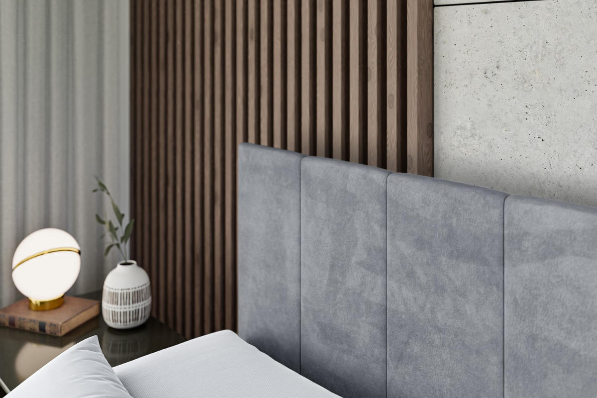 BOXSPRINGBETT MOETI-Z KING - 160x200 - H3/H4 - Grau - Grau, Holzwerkstoff (160/200cm) - ALTDECOR