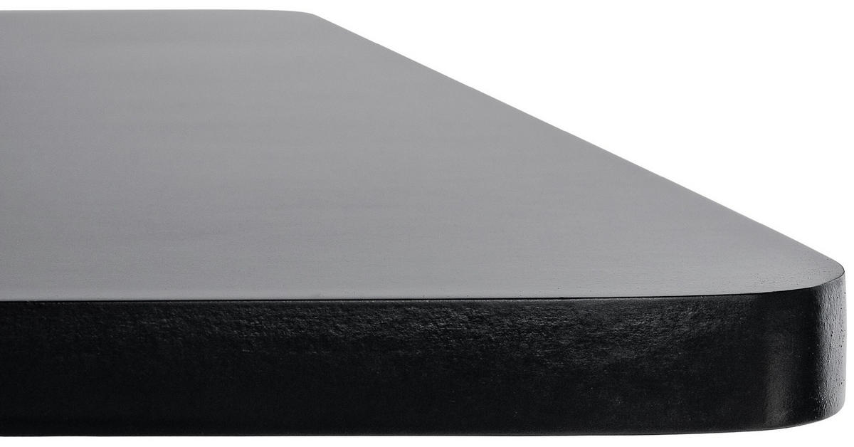 STEHTISCH eckig 60/60/108 cm Holz schwarz/schwarz - Schwarz, Holz/Metall (60/60/108cm) - CLP