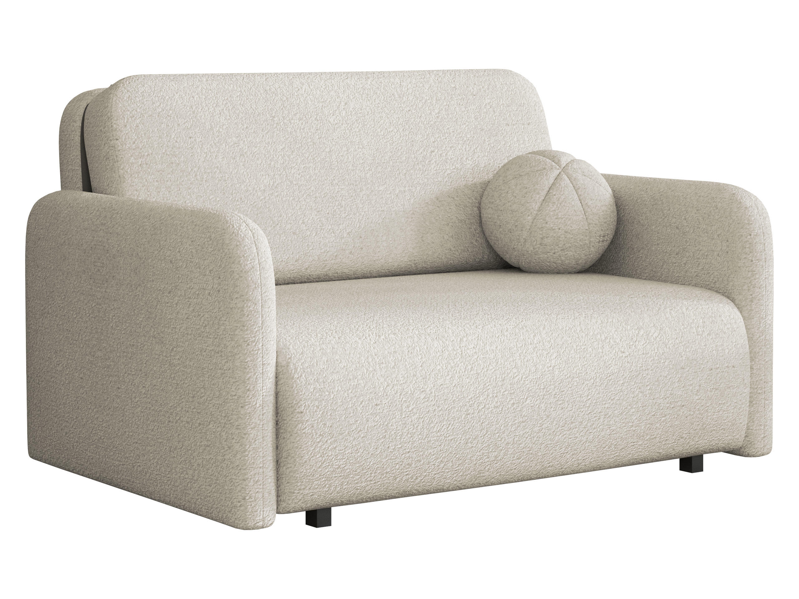 SCHLAFSOFA Viva Sun II - Beige/Schwarz, Holz/Textil (130/85/103cm) - MIRJAN24