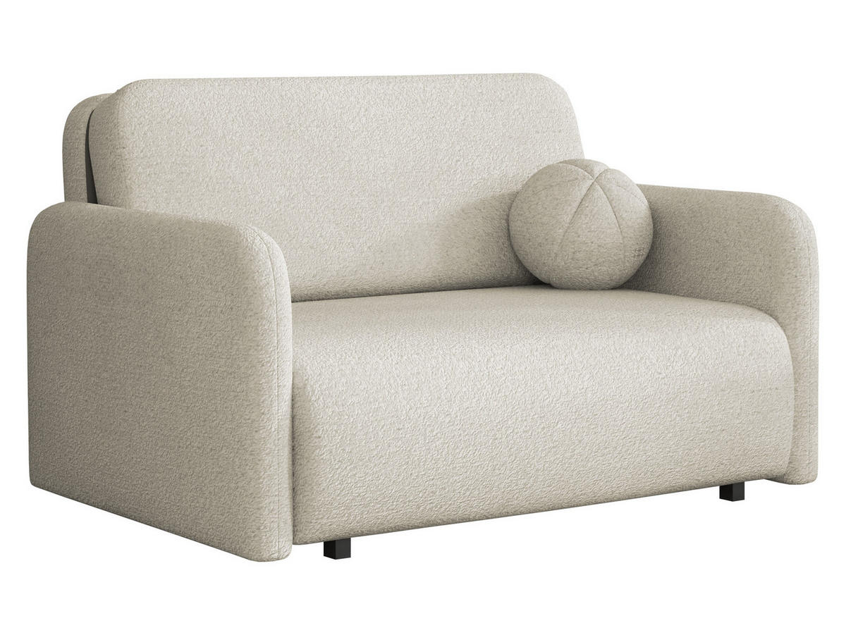 SCHLAFSOFA Viva Sun II - Beige/Schwarz, Holz/Textil (130/85/103cm) - MIRJAN24