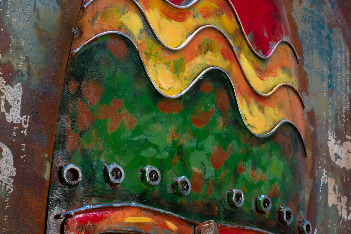 METALLBILD Bunt 120/60 cm - Multicolor, Metall (6/60cm) - KUNSTLOFT