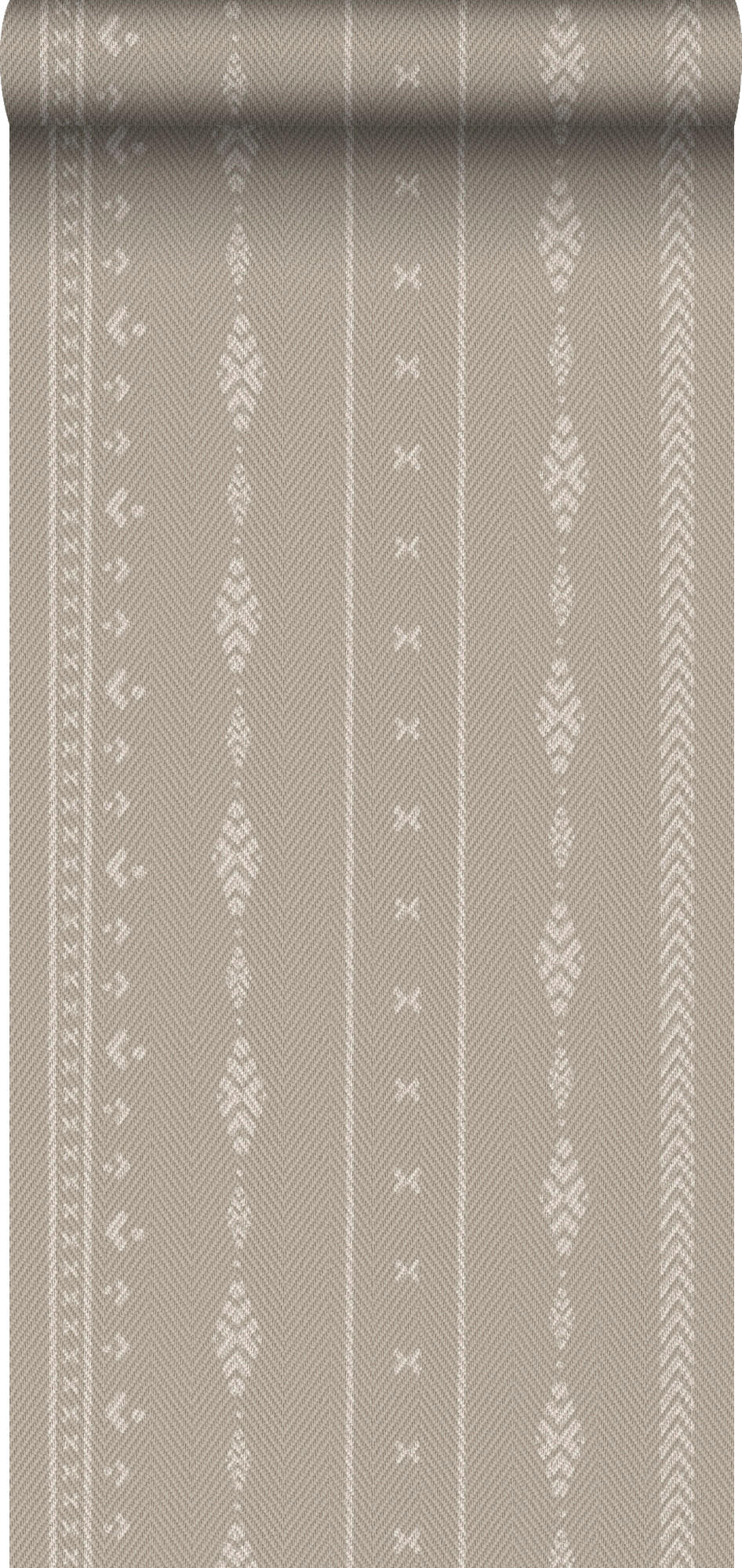 TAPETE ethnische Motive 53 cm x 10 m - Beige, Papier (53/1000cm) - Sanders & Sanders