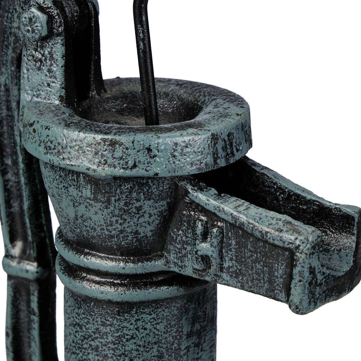 DEKO Pumpe - Grau, Metall (10.5/13.5/22.5cm) - Relaxdays