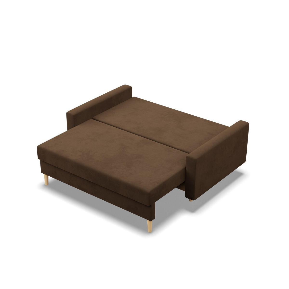 SOFA Blank braun 152/88/92 - Braun, Textil (152/88/92cm) - SIMKAM Furniture