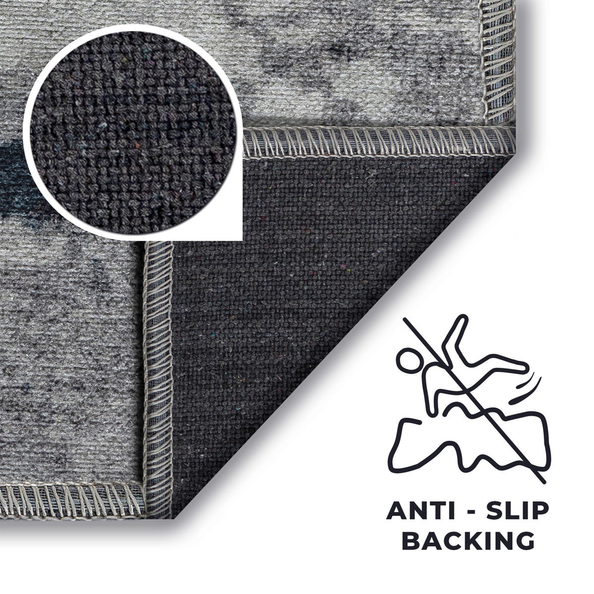 TEPPICH RITZ Grau 80/150 cm - Grau, Textil (80/150cm) - Tapiso