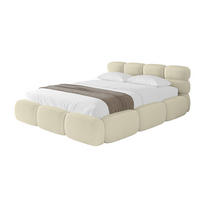 POLSTERBETT mit Bettkasten und Lattenrost, Boxbett ohne Matratze - NOMA 120x200 Beige - Beige, Holzwerkstoff/Textil (120/200cm) - ALTDECOR