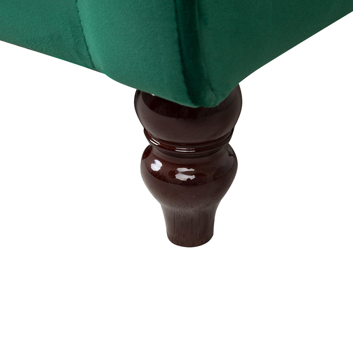 3-SITZER-SOFA Samtstoff Grün Fenstad - Hellgrün, Textil (200/97/95cm) - Beliani