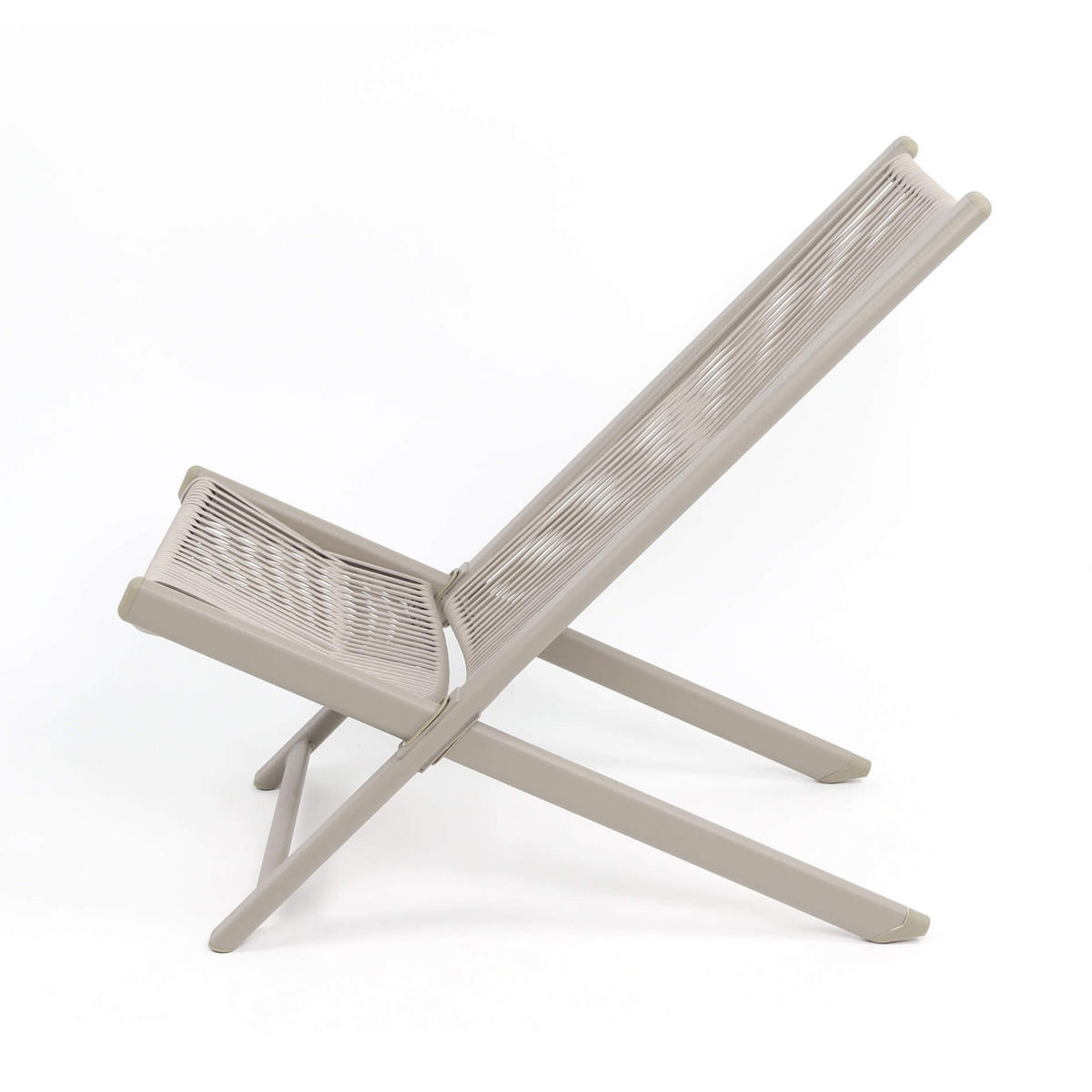 GARTEN-RELAXSESSEL Grau 48/90/79 cm 2er Set - Grau, Metall (48/79/90cm) - Mobili Rebecca