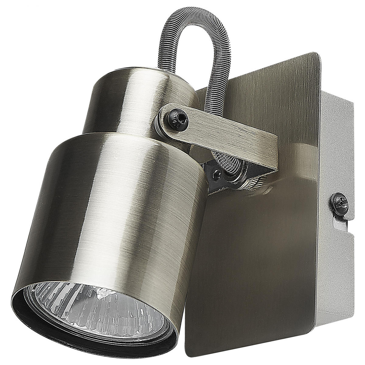 WANDLEUCHTE 2er-Set Bonte 5/10/10 cm - Silberfarben, Metall (10/10/5cm) - Beliani