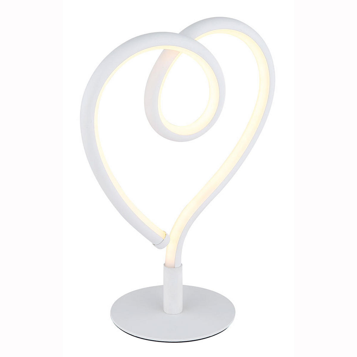 LED TISCHLEUCHTE Amore Weiß Matt - Weiß, Metall (16/10/23.5cm) - Globo Lighting