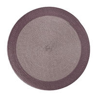 TISCHSET Lisena, Durchmesser 38cm, Rund Platzmatte, Platzdeckchen Telleruntersetzer für Dekorative Tisch, Esszimmer, Restaurant - Violett, Kunststoff (38cm) - home&you