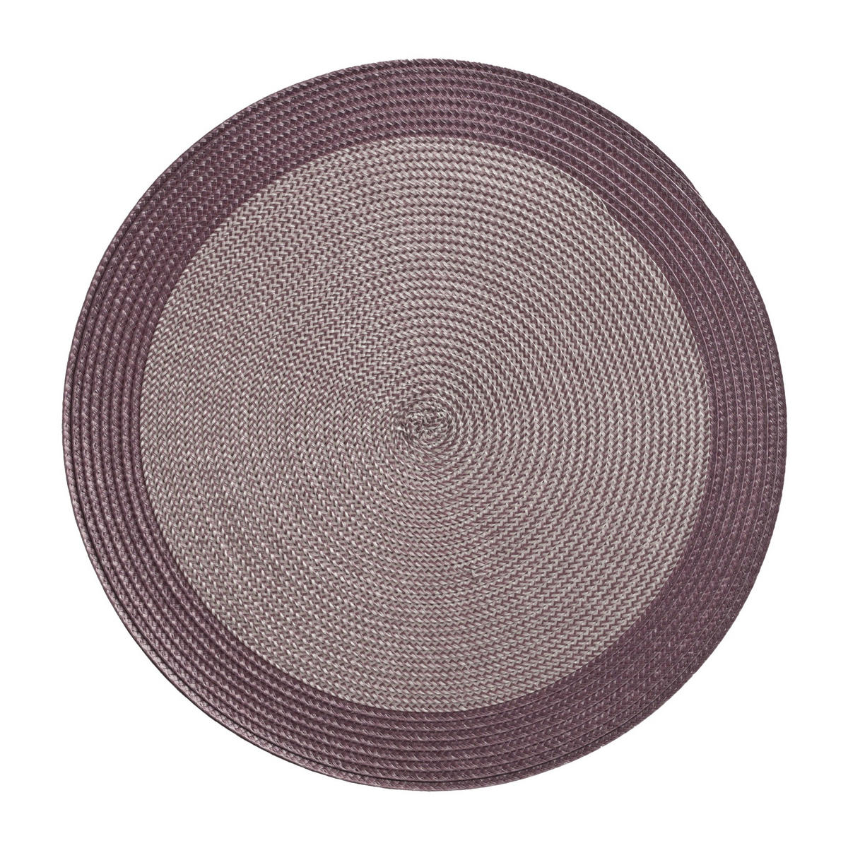 TISCHSET Lisena, Durchmesser 38cm, Rund Platzmatte, Platzdeckchen Telleruntersetzer für Dekorative Tisch, Esszimmer, Restaurant - Violett, Kunststoff (38cm) - home&you