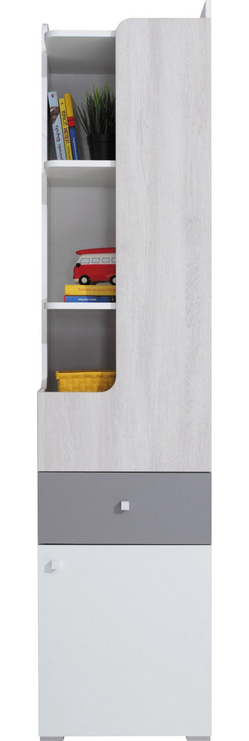SCHLAFZIMMER Set 6-tlg. – COMO System – Sonoma Eiche / Grau - Grau, Holzwerkstoff (80/190/50cm) - hi-markt