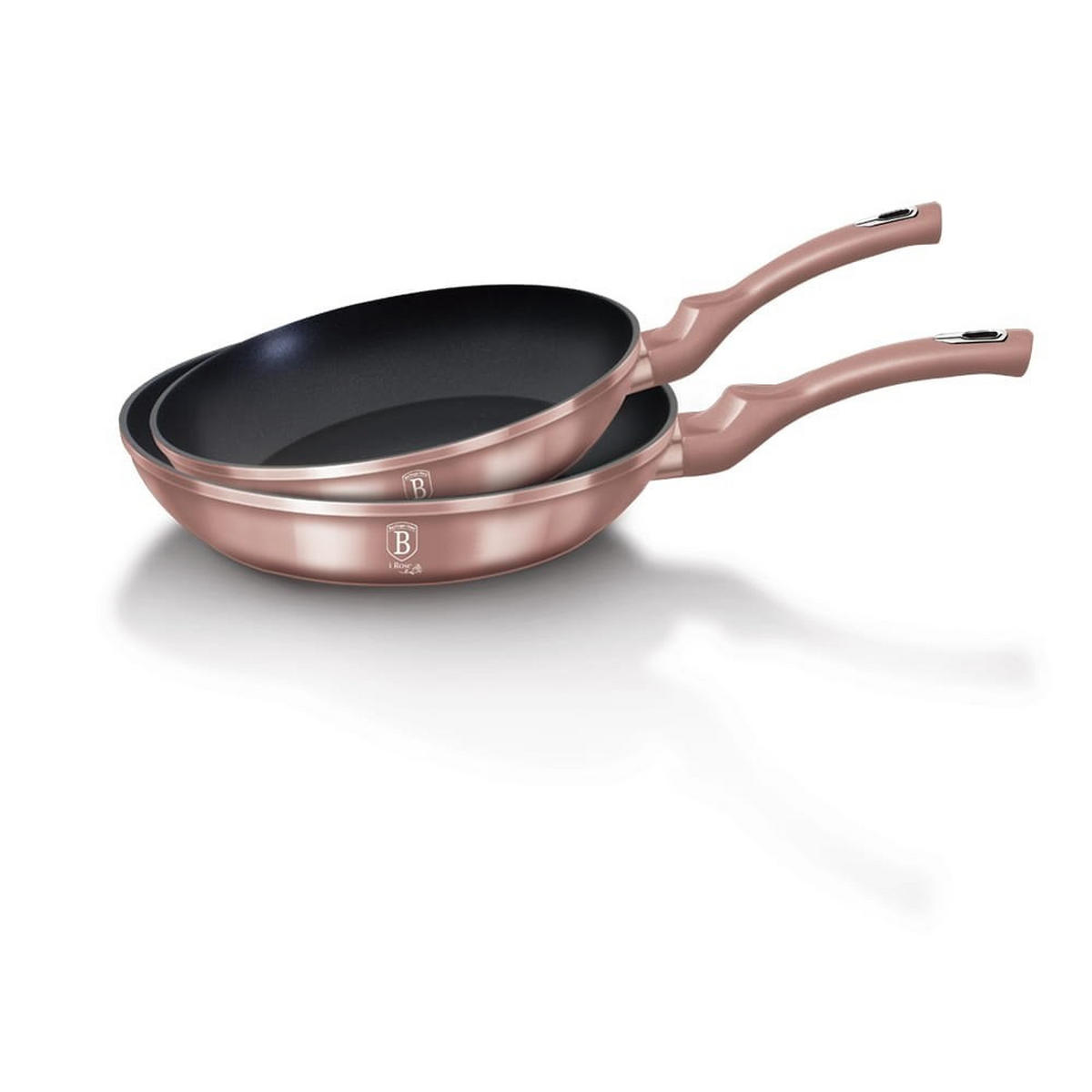 PFANNENSET Rosa 28/28/5 cm BH6170 - Pink, Metall - Berlinger Haus