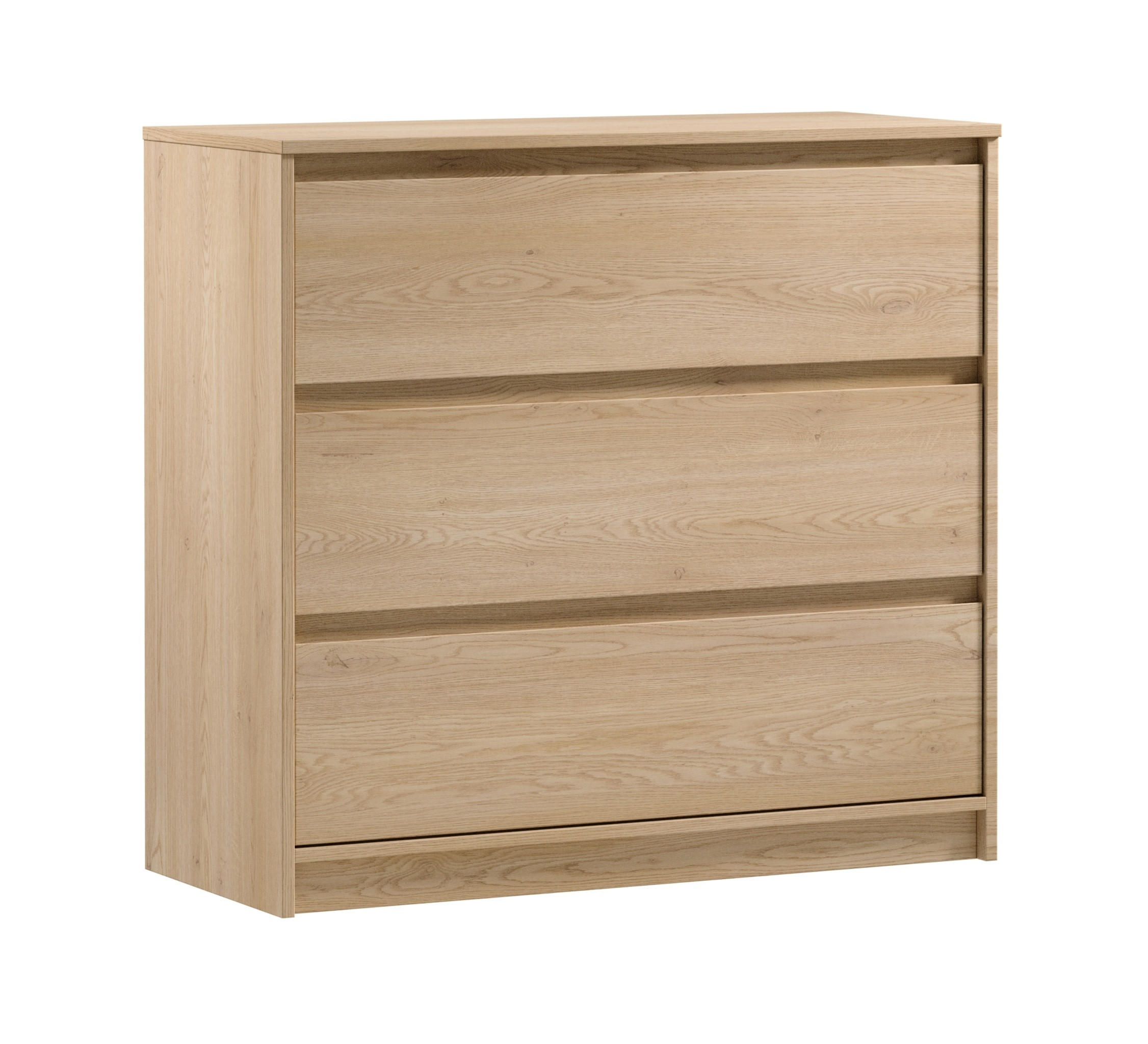 SIDEBOARD Mormanno 3S Eiche Cremona – klassisches Design im Holzdekor - Eichefarben, Holzwerkstoff (91.5/86.5/40cm) - AX Living