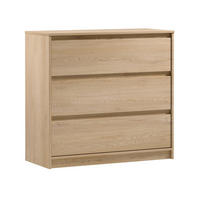 SIDEBOARD Mormanno 3S Eiche Cremona – klassisches Design im Holzdekor - Eichefarben, Holzwerkstoff (91.5/86.5/40cm) - AX Living