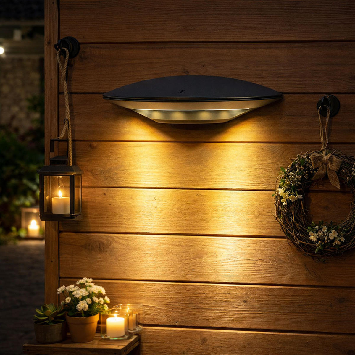 LED AUSSEN-WANDLEUCHTE ALU Anthrazit - Anthrazit, Metall (24.5/6.6/12.5cm) - Globo Lighting