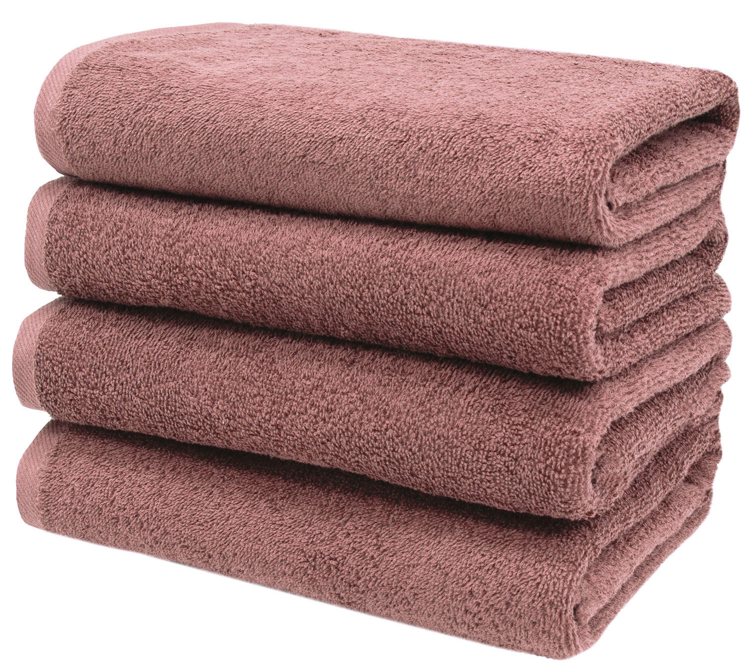 HANDTÜCHER, 4er-Set, 50x100 cm, 100% Baumwolle, Rosa - Altrosa, Textil (50/100cm) - Zollner