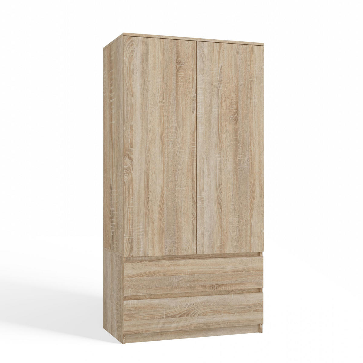 KLEIDERSCHRANK SS-90 EICHE SONOMA - Sonoma Eiche, Holzwerkstoff (90/180/50cm) - CDF