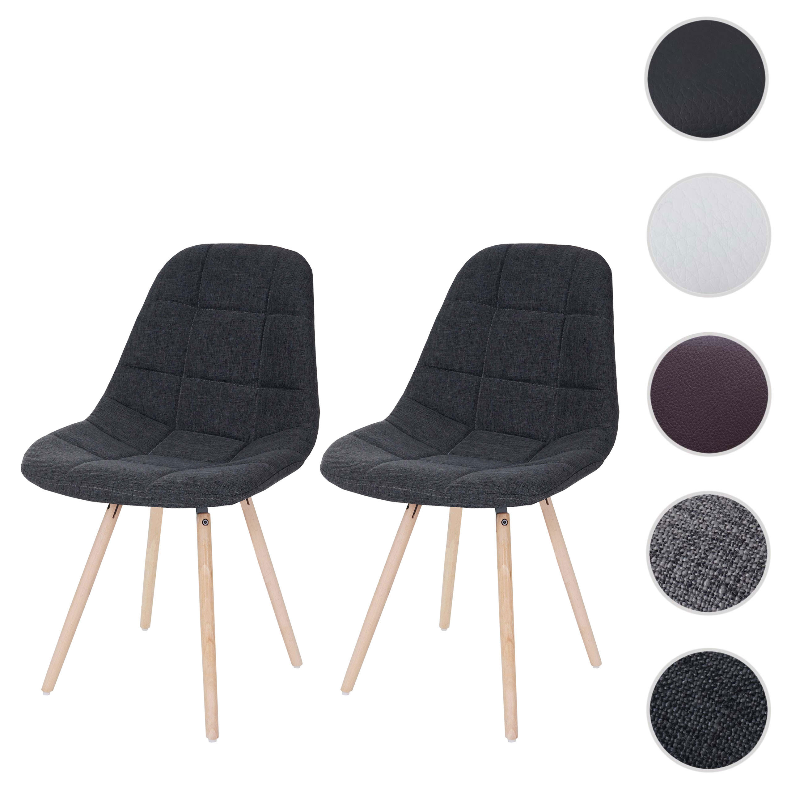 Thumbnail - MCW Esszimmerstuhl, Anthrazit, Textil, 47x82x53 cm, Esszimmer, Stühle, Esszimmerstühle, Vierfußstühle