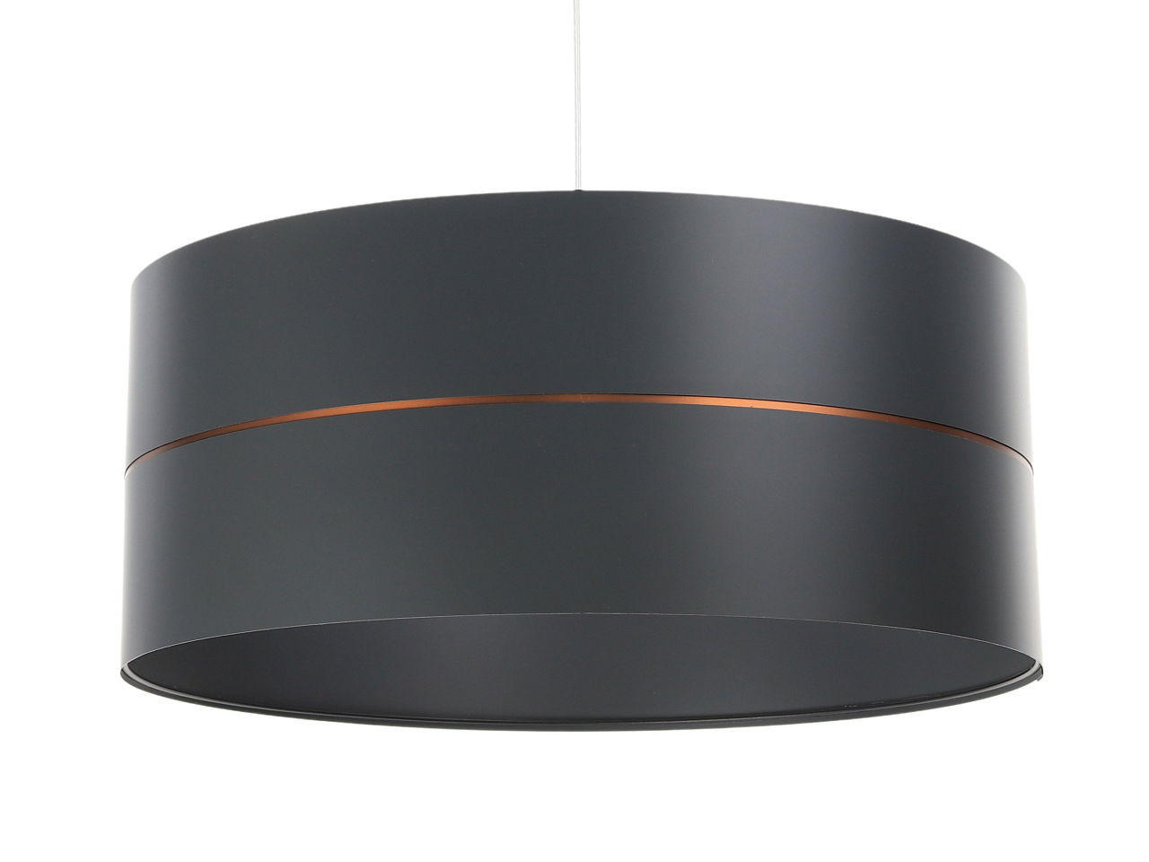 HÄNGELEUCHTE Grau 40/21 cm - Grau/Kupferfarben, Kunststoff (40/0.6/21cm) - ONZENO