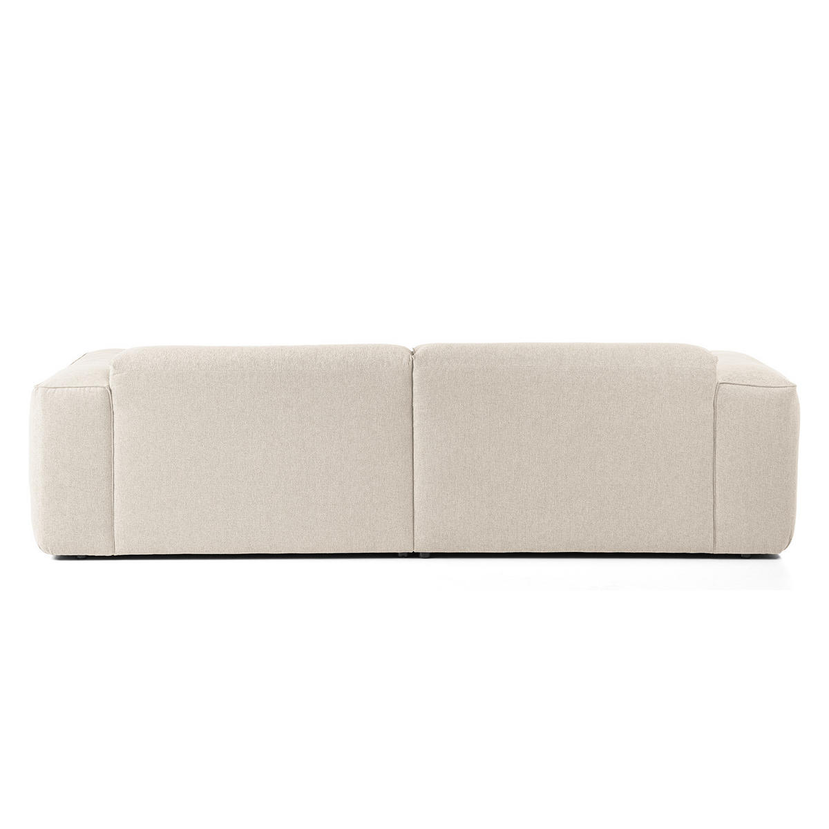 1,5-SITZER ECKSOFA mit Longchair - Beige/Schwarz, Kunststoff/Textil (260/173cm) - home24