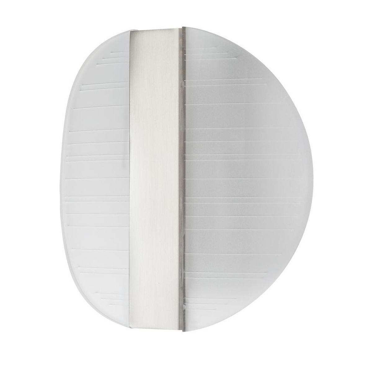 LED WANDLEUCHTE Metall Silber - Silberfarben, Metall (16/6.5/16cm) - Globo Lighting