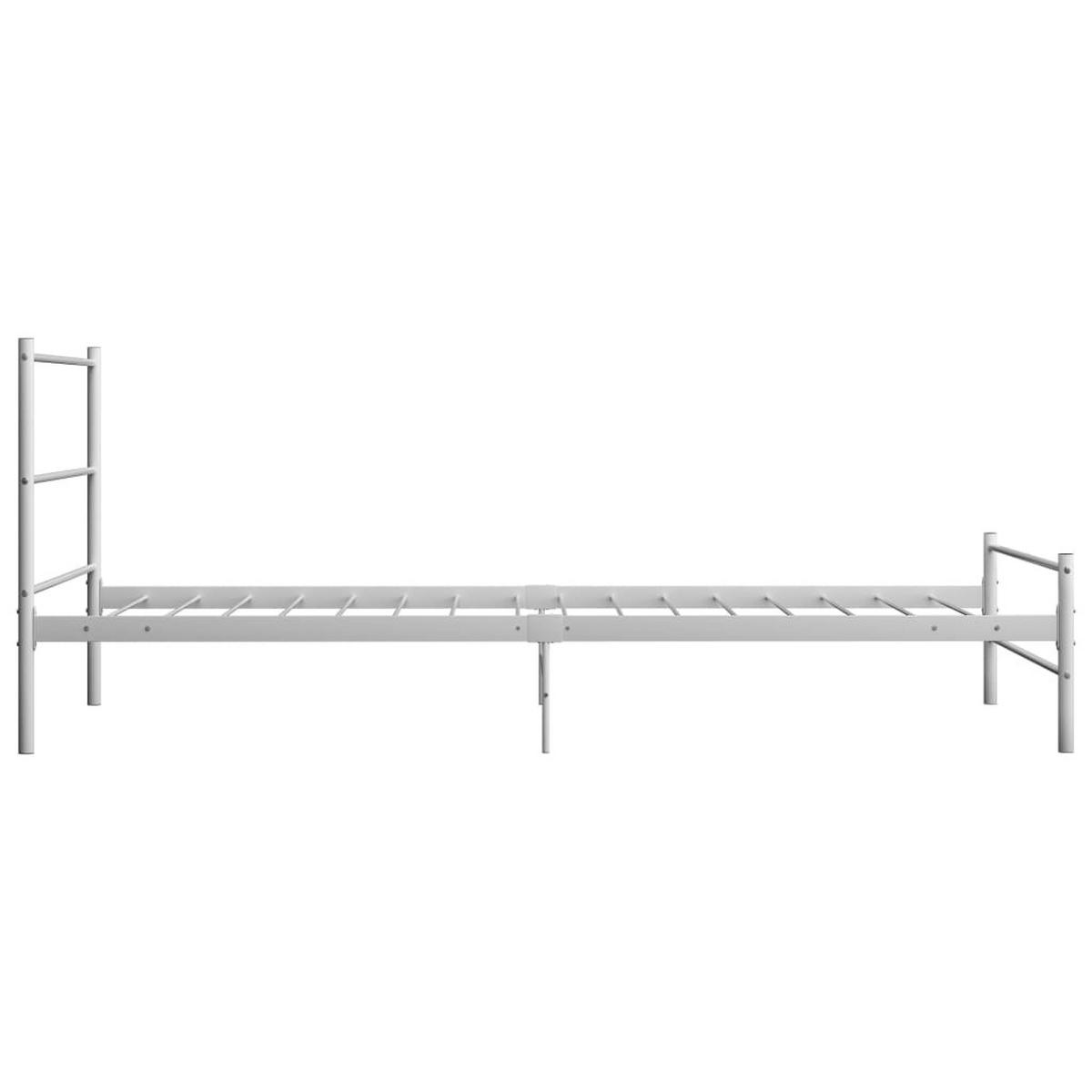 METALLBETT Hickey 97/209 cm - Weiß, Metall (90/200cm) - Nettlife