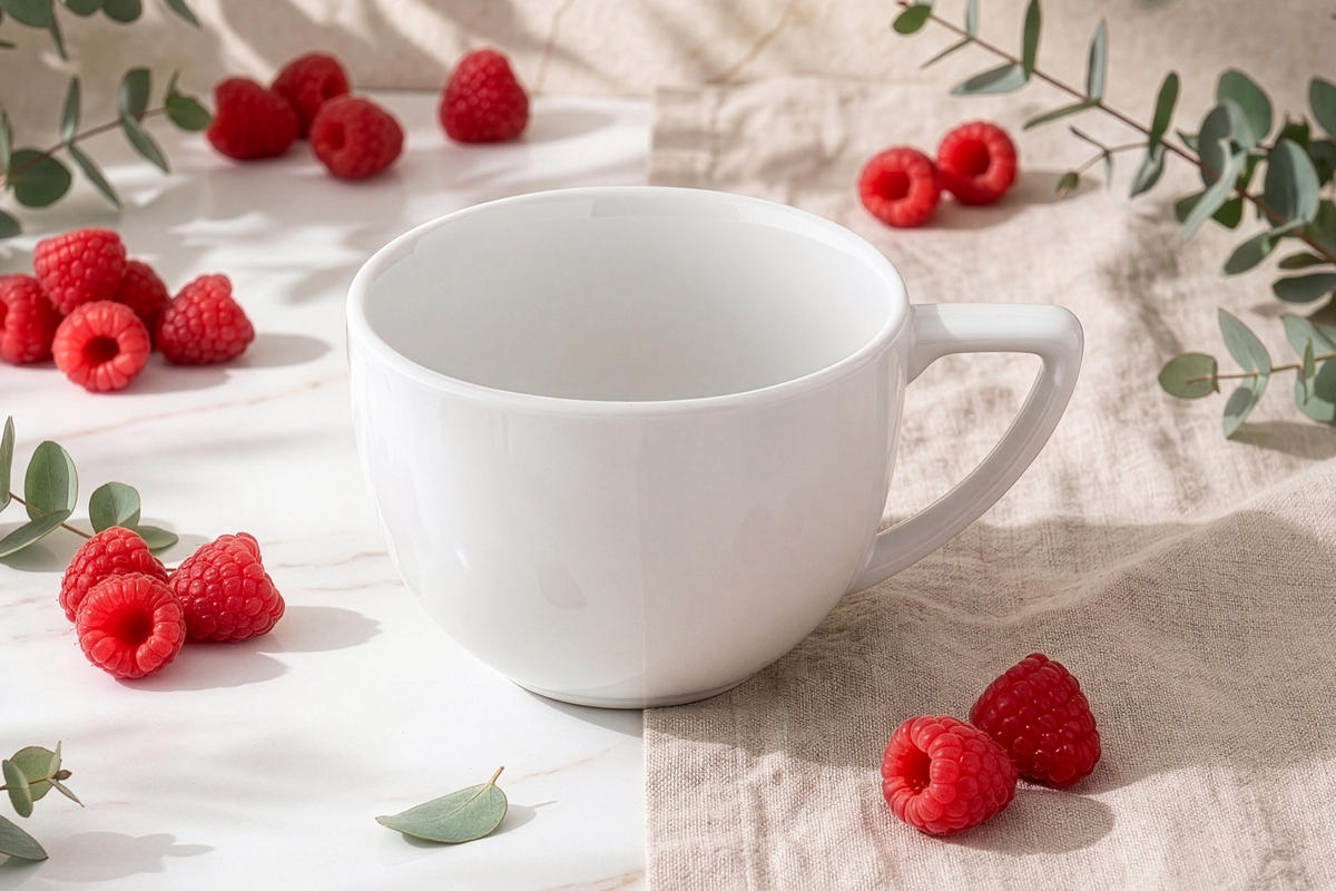 KAFFEETASSENSET CARLINA 12-tlg - Weiß, Keramik (14/2/14cm) - KONSIMO®