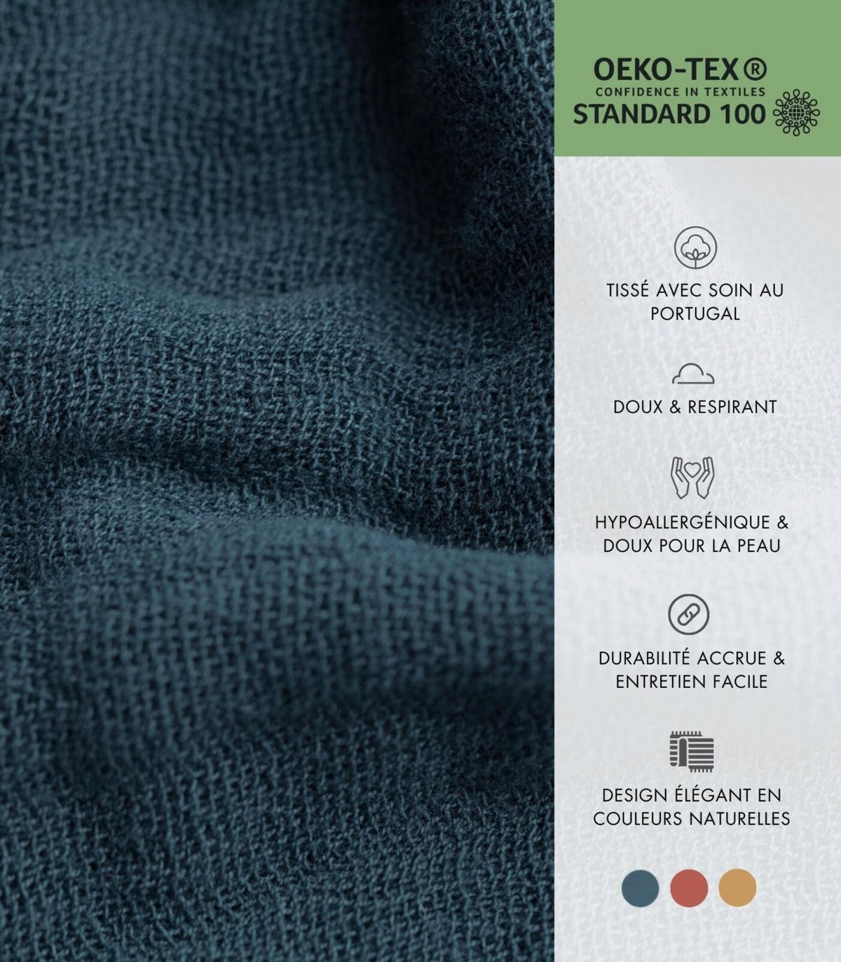 TAGESDECKE JUICY, 260x240cm, Baumwolle, Marineblau - Dunkelblau, Textil (260/240cm) - SOWL