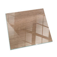 GLASPLATTE für Kamin 50 × 50 cm Braun - Braun, Glas (50/50/0.4cm) - ArtPrintCave