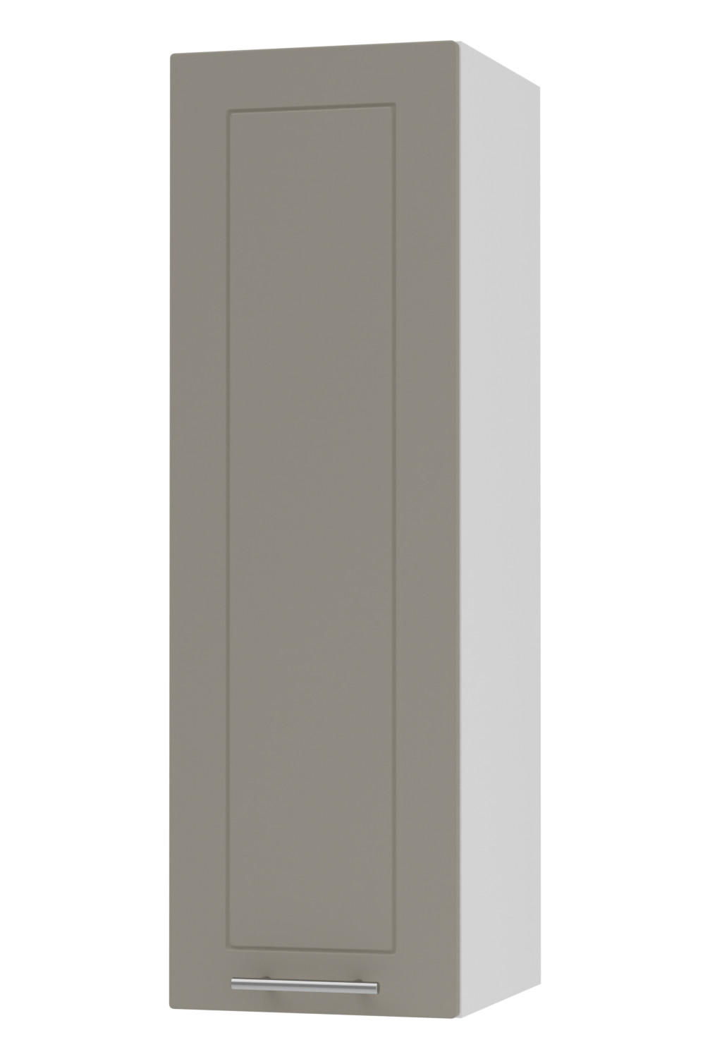 KÜCHENHÄNGESCHRANK Kvantum W4/30 Beige Matt / Weiß Matt 30 / 32,5 / 96cm - Beige/Weiß, Holz/Holzwerkstoff (30/96/32.5cm) - Feldmann-Wohnen