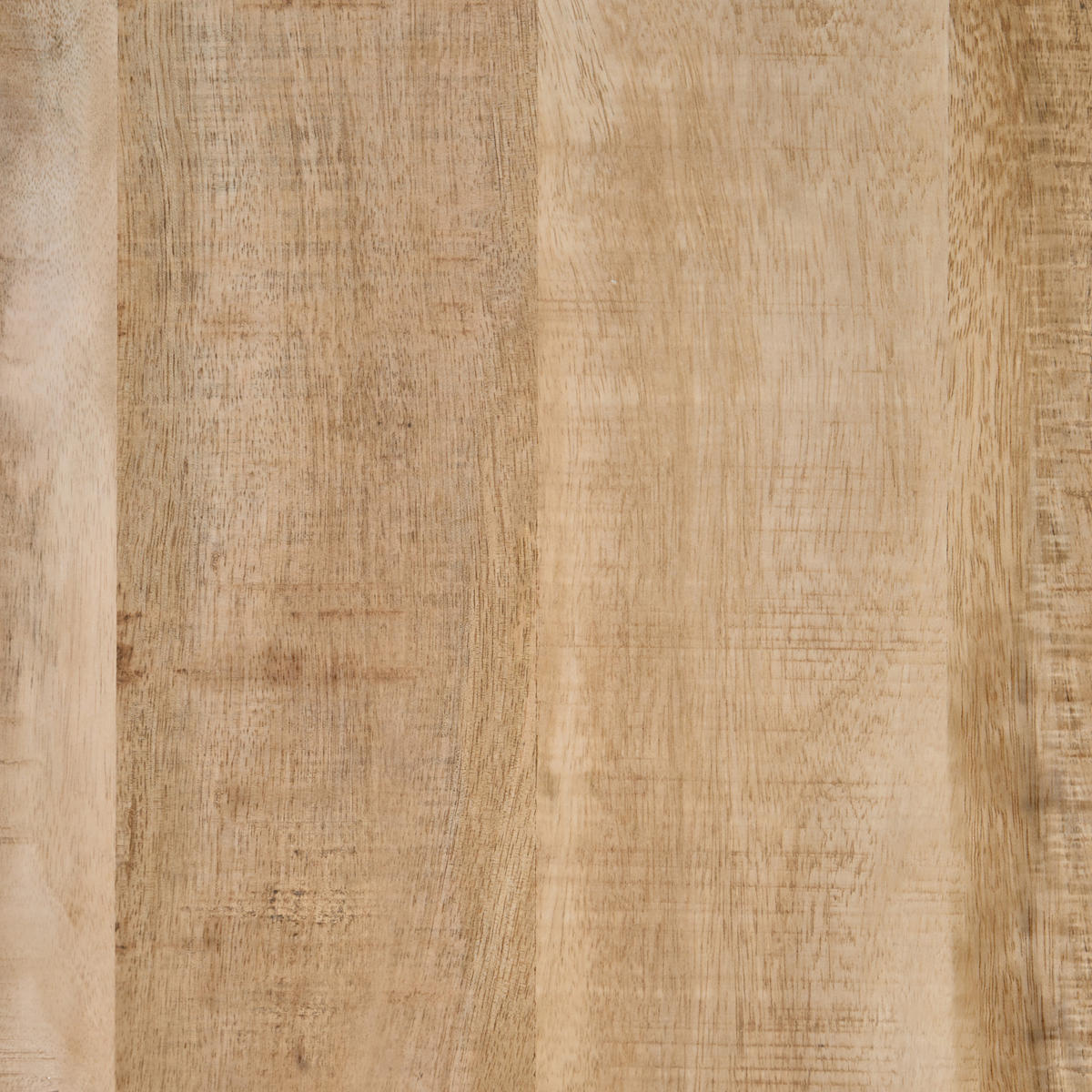 COUCHTISCH Mangoholz hellbraun/schwarz 74 cm Wakita - Hellbraun/Schwarz, Holz (74/74/40cm) - Beliani