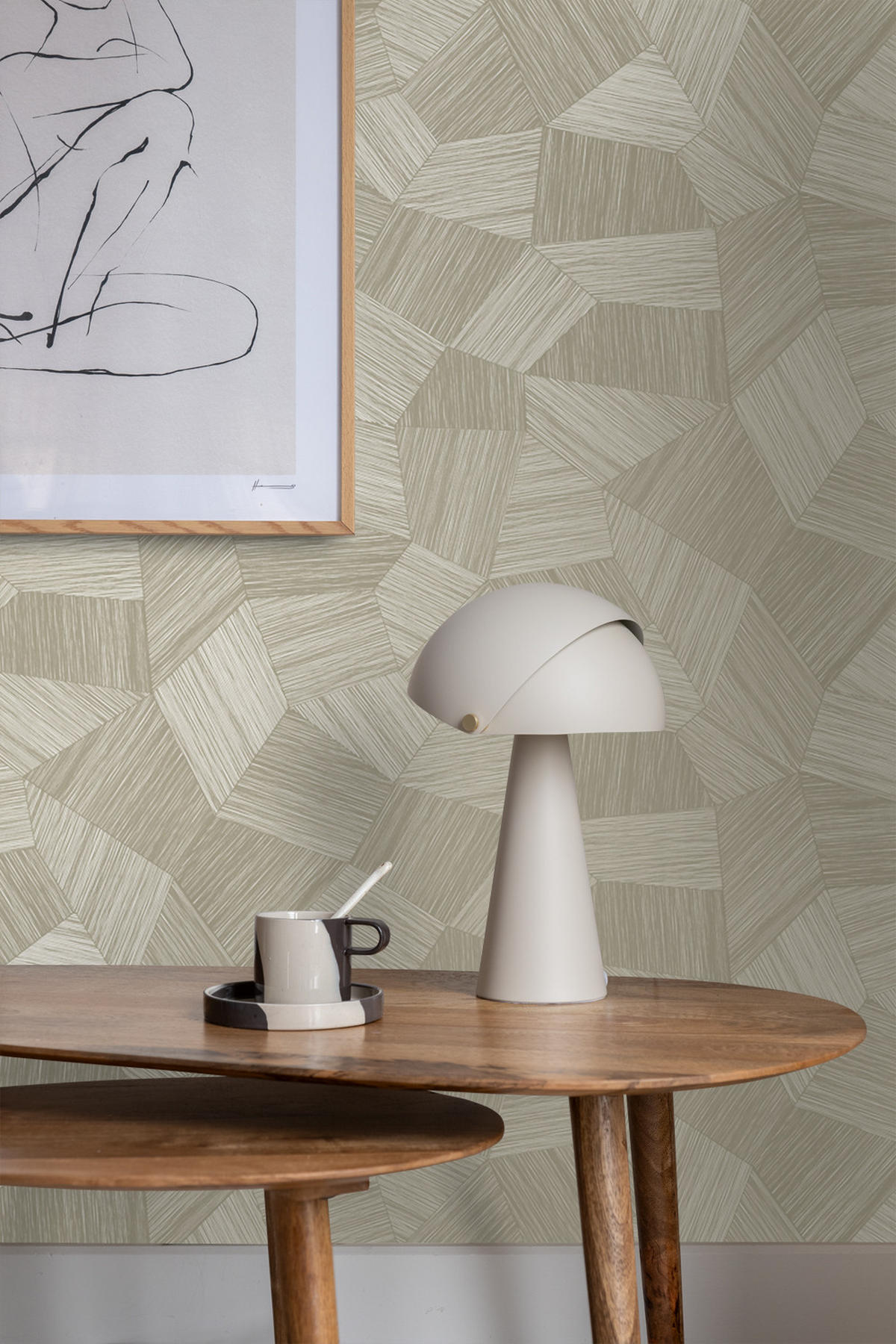 TAPETE 3D-Muster 53 cm x 10.05 m - Beige, Papier (53/1000cm) - Origin Wallcoverings