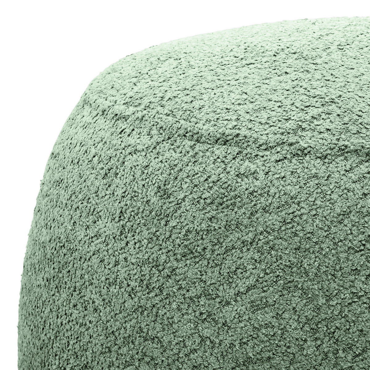 POLSTERHOCKER - Pastellgrün/Schwarz, Kunststoff/Textil (59/45/59cm) - home24