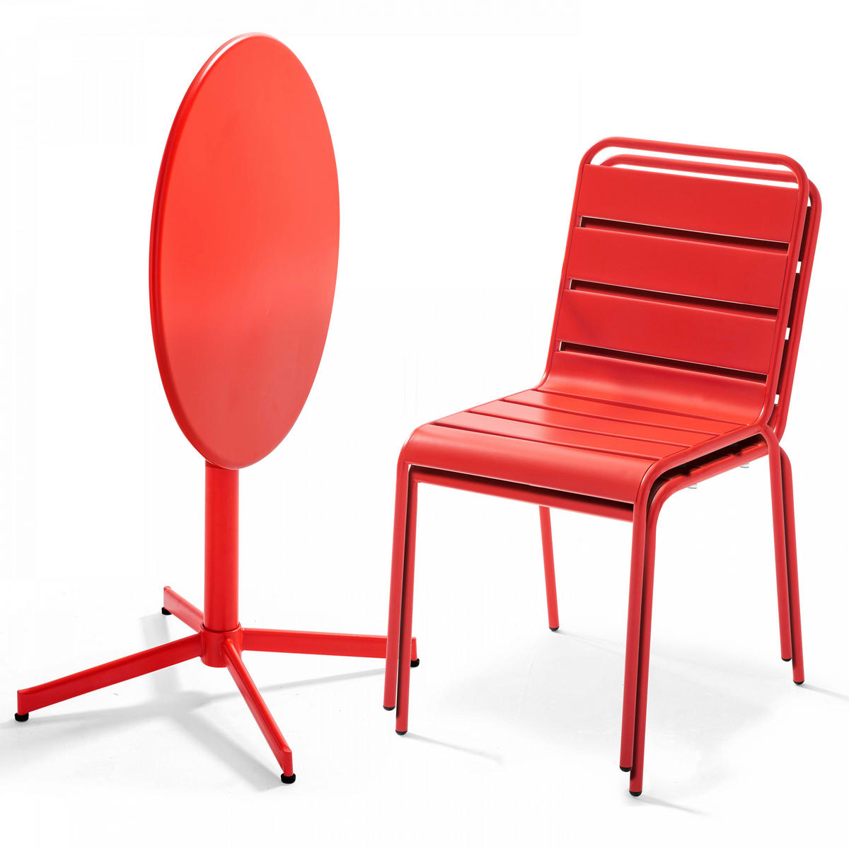 GARTENSET 3-tlg, Rot - Rot, Metall - Oviala