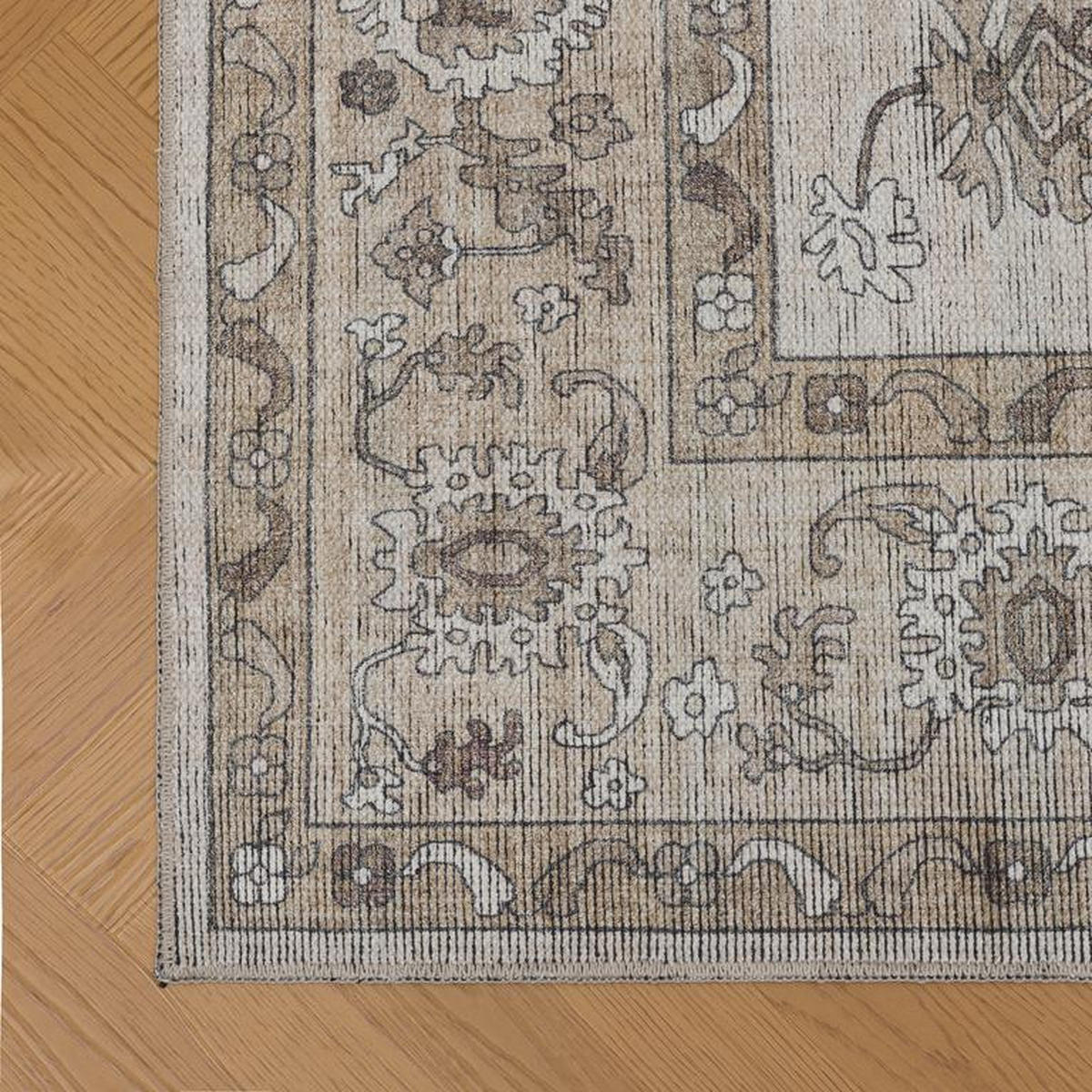 CHENILLE-TEPPICH Script Creme/Beige 200x290 cm - Multicolor, Textil (200/290cm) - Vercai Rugs