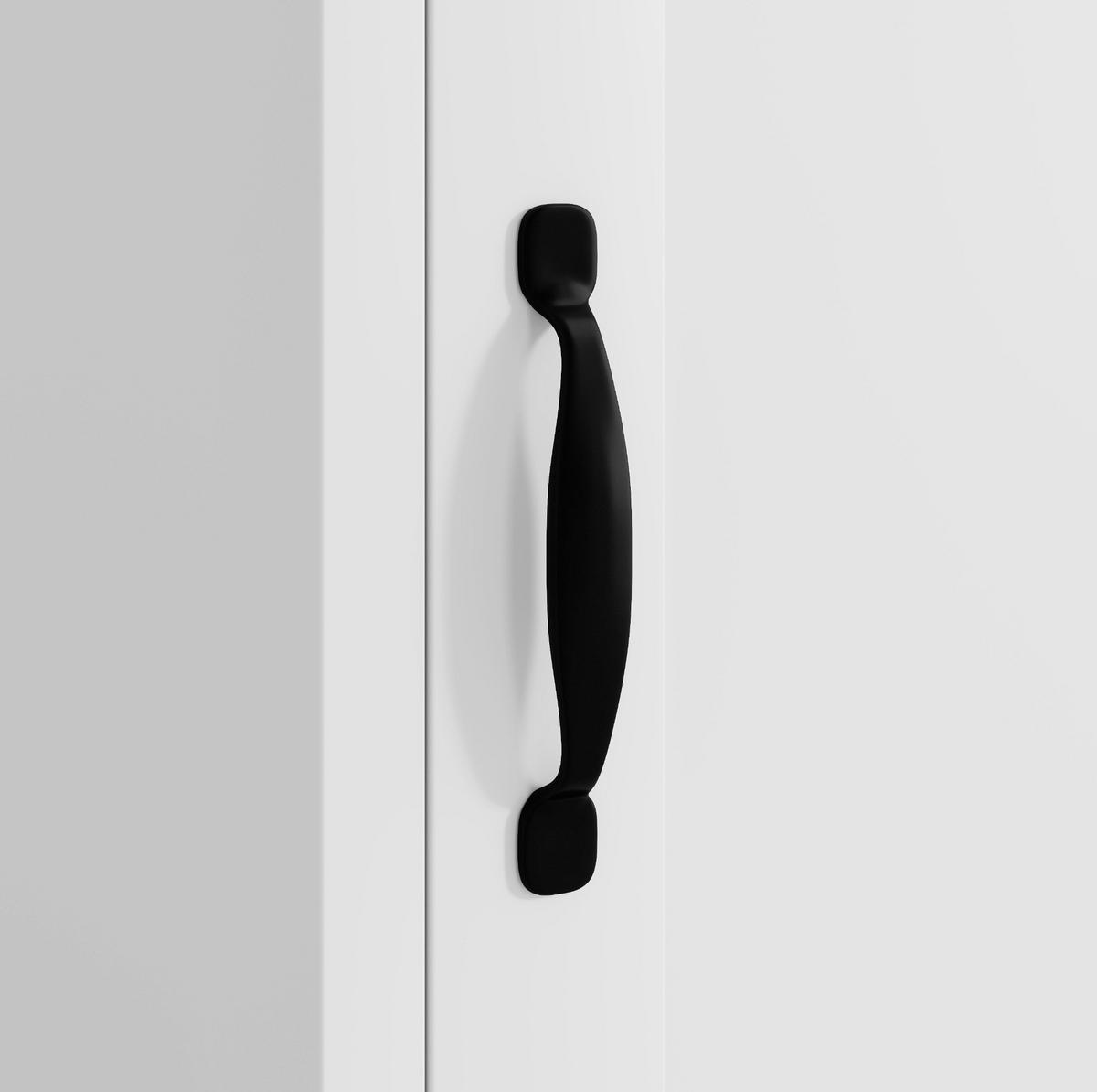 BADEZIMMERSCHRANK 56 x 25,6 x 167 cm Weiß MDF - Weiß, Holzwerkstoff (25.6/167/56cm) - Beauniv
