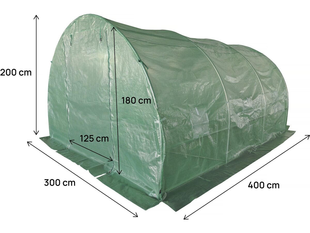 GEWÄCHSHAUSFOLIE lys Grün - Grün, Kunststoff (25/180/125cm) - Habitat Garten