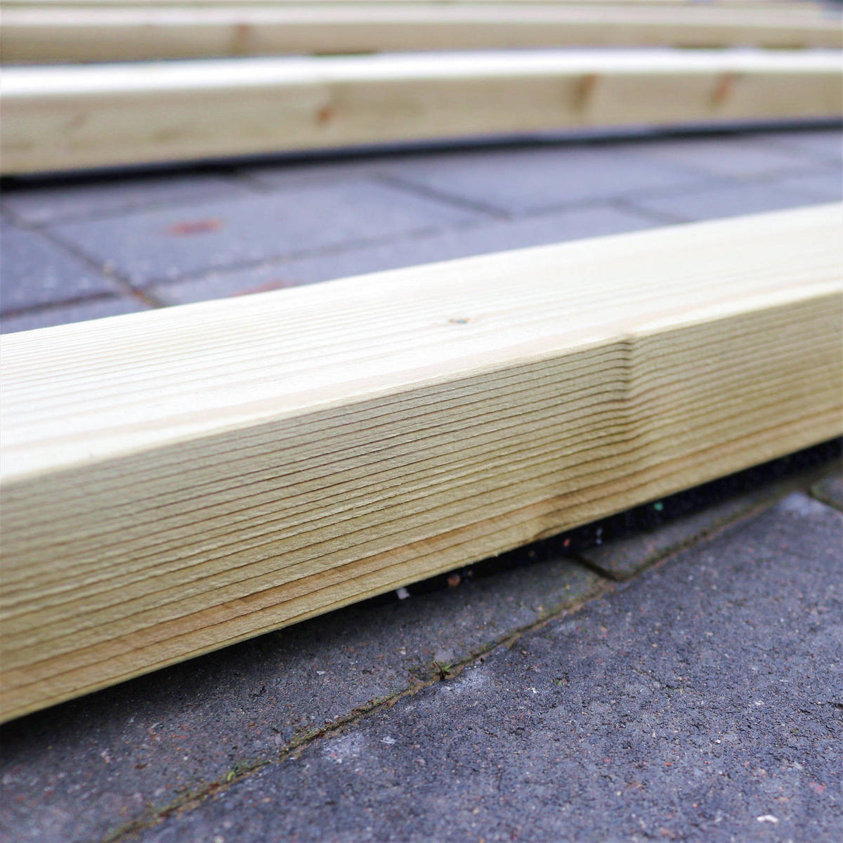 FUSSBODEN GARTENHAUS Universal-Set 27 m² - Naturfarben, Kunststoff (29/10/300cm) - Alpholz