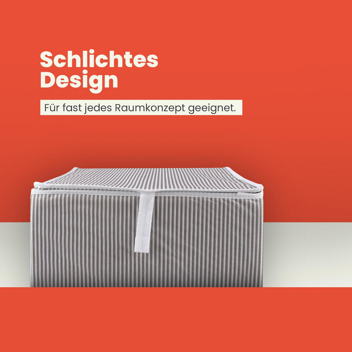 AUFBEWAHRUNGSBOX Stoff mit Holzgriffen faltbar 40x30x26 cm - Grau, Textil (30/26/40cm) - Bestlivings