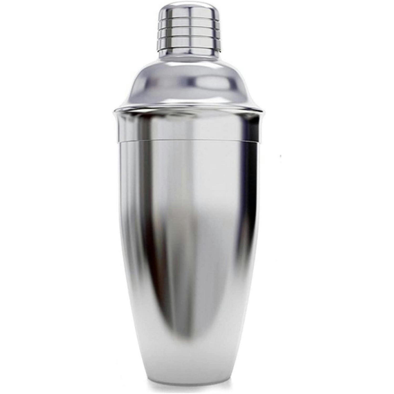 COCKTAILSHAKER Edelstahl 750 ml mit Sieb - Silberfarben, Metall (9.4/8.9/24cm)