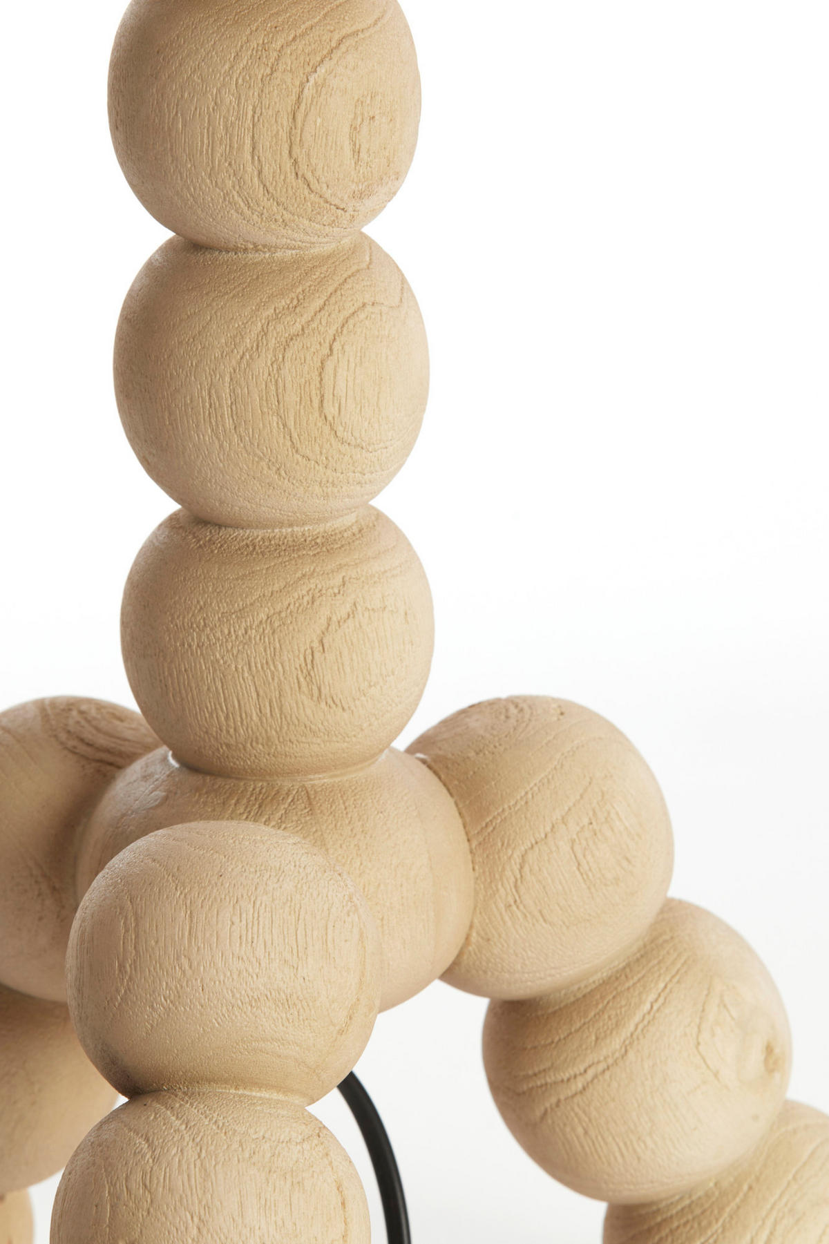 LAMPENFUSS Veglio Braun Ø20/50 cm - Hellbraun, Holz (20/20/50cm) - Light & Living