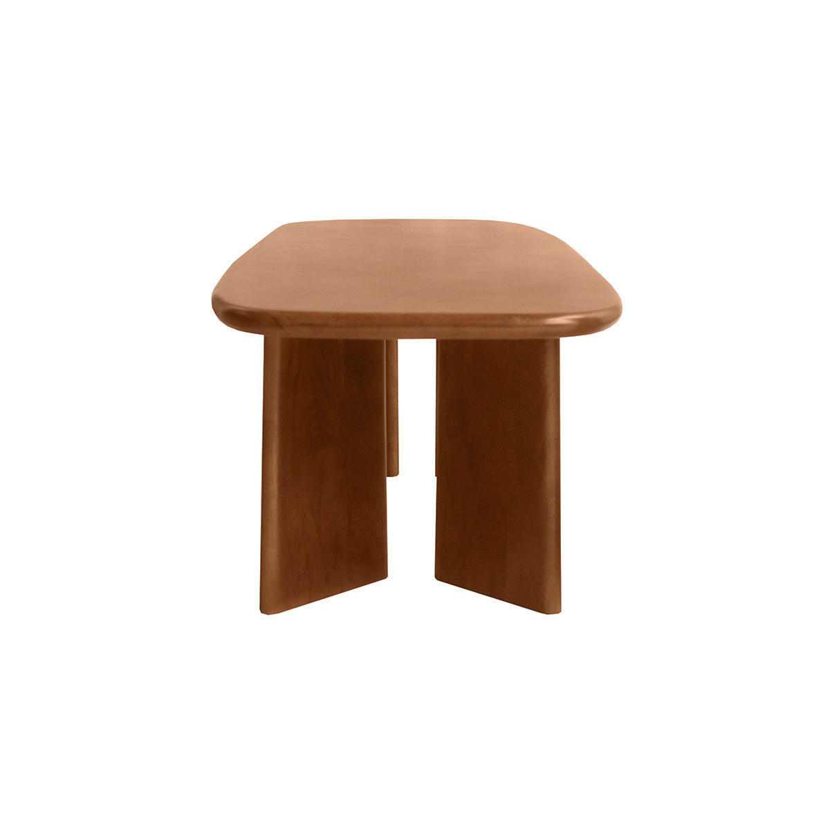 COUCHTISCH aus massivem gefärbtem Mangoholz L120 cm SOTA - Braun, Holz (120/45/35cm) - Miliboo