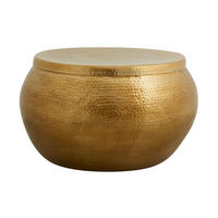 COUCHTISCH AKIA Gold 71x71x42 cm - Goldfarben, Metall (71/71/42cm) - FURNLUX