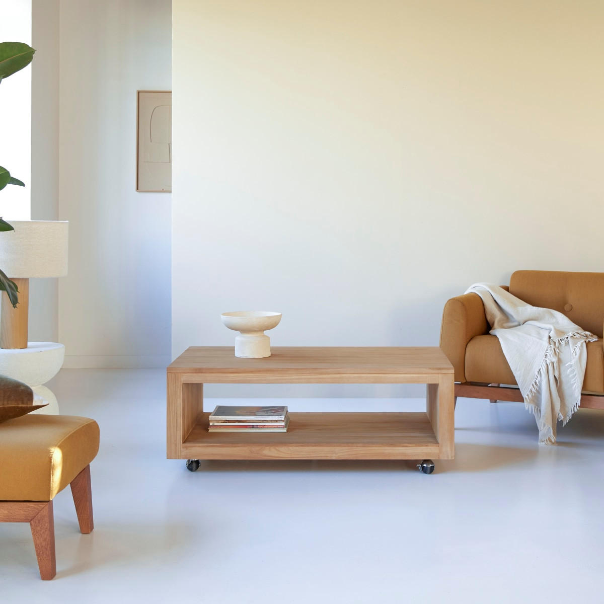 COUCHTISCH Anoa Natur aus Teak - Naturfarben, Holz (60/110/40cm) - Tikamoon