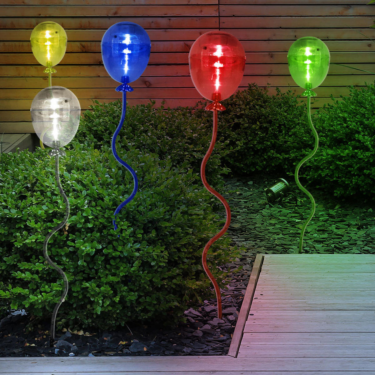 LED AUSSENLEUCHTE Luftballons Bunt - Multicolor, Kunststoff (8.5/8.5/60cm)